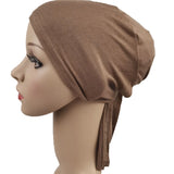Under scarf Turban Tube Bone Bonnet Muslim Hijab Hat