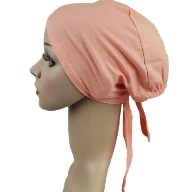 Under scarf Turban Tube Bone Bonnet Muslim Hijab Hat