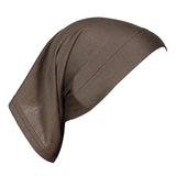 Women Hijabs Muslims Solid Color Cotton Cap Elastic