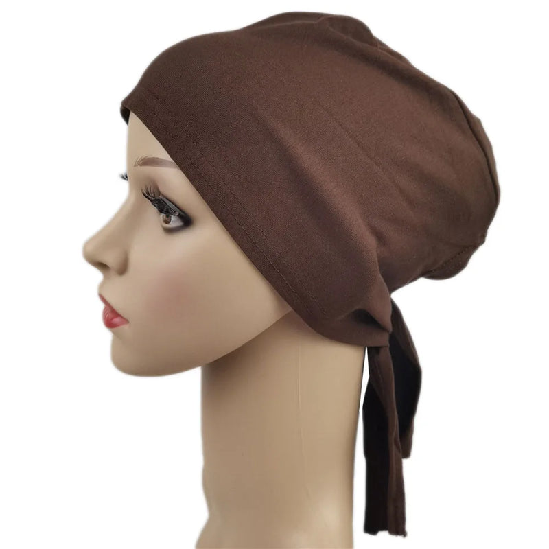 Under scarf Turban Tube Bone Bonnet Muslim Hijab Hat