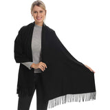GYori Solid Color Women Scarf Winter Hijabs