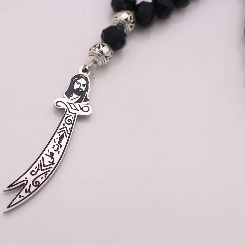 Islam Zulfiqar Sword of Imam Ali Turkish Prayer 33 black