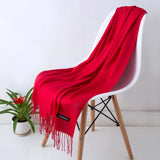 GYori Solid Color Women Scarf Winter Hijabs