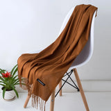 GYori Solid Color Women Scarf Winter Hijabs