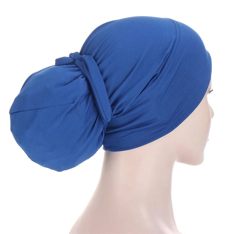 Muslim Hijabs Women Beanies Skellies Knot Bonnet