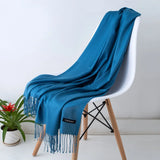 GYori Solid Color Women Scarf Winter Hijabs