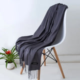 GYori Solid Color Women Scarf Winter Hijabs