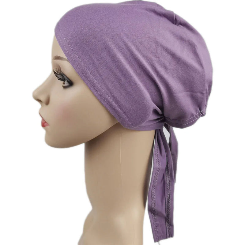 Under scarf Turban Tube Bone Bonnet Muslim Hijab Hat