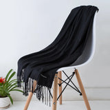 GYori Solid Color Women Scarf Winter Hijabs