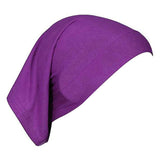 Women Hijabs Muslims Solid Color Cotton Cap Elastic