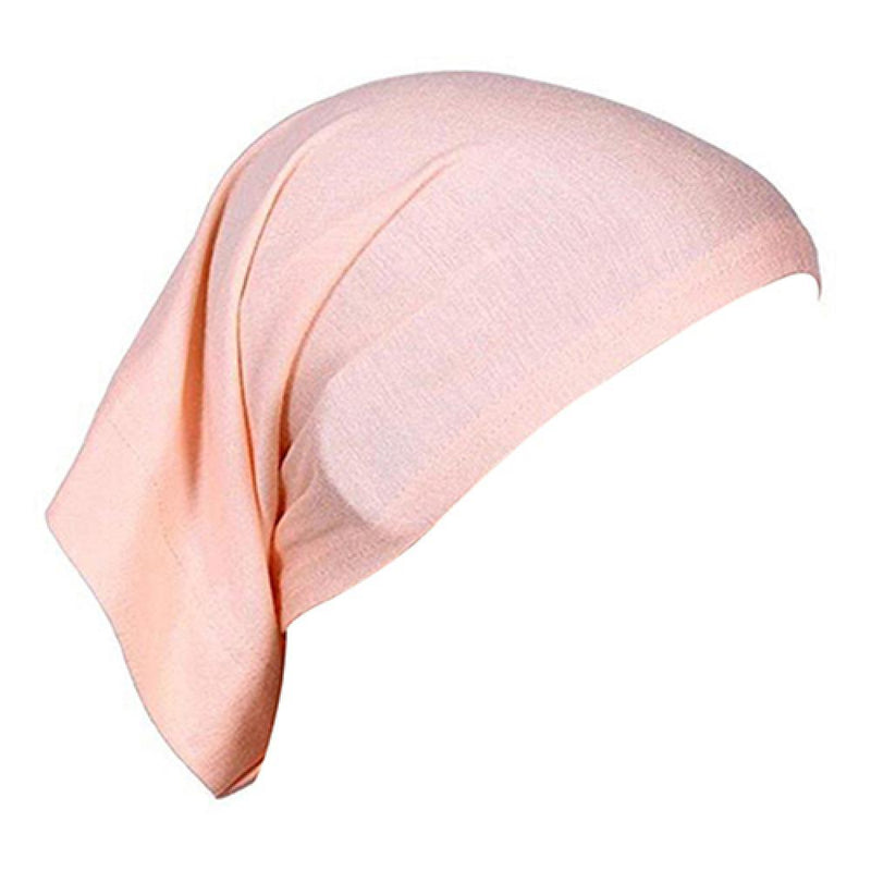 Women Hijabs Muslims Solid Color Cotton Cap Elastic
