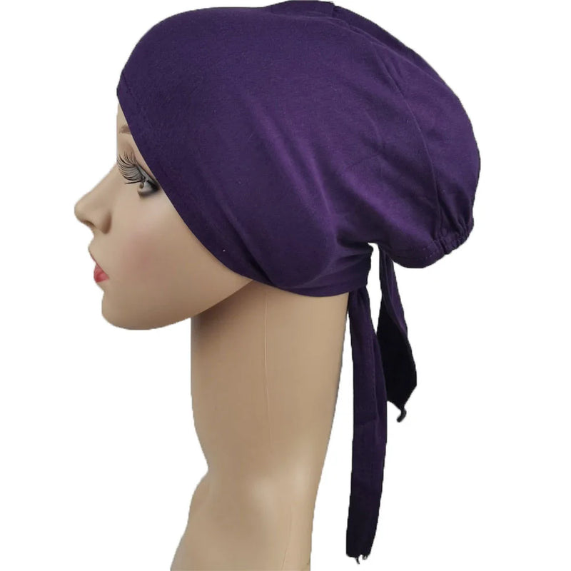 Under scarf Turban Tube Bone Bonnet Muslim Hijab Hat
