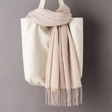 GYori Solid Color Women Scarf Winter Hijabs