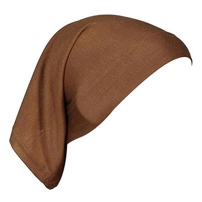 Women Hijabs Muslims Solid Color Cotton Cap Elastic