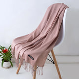 GYori Solid Color Women Scarf Winter Hijabs