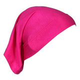 Women Hijabs Muslims Solid Color Cotton Cap Elastic