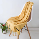 GYori Solid Color Women Scarf Winter Hijabs