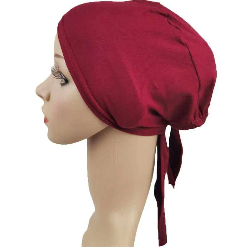 Under scarf Turban Tube Bone Bonnet Muslim Hijab Hat