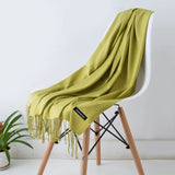 GYori Solid Color Women Scarf Winter Hijabs