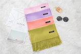 GYori Solid Color Women Scarf Winter Hijabs