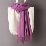 GYori Solid Color Women Scarf Winter Hijabs
