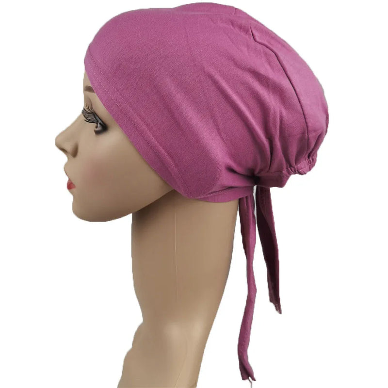 Under scarf Turban Tube Bone Bonnet Muslim Hijab Hat