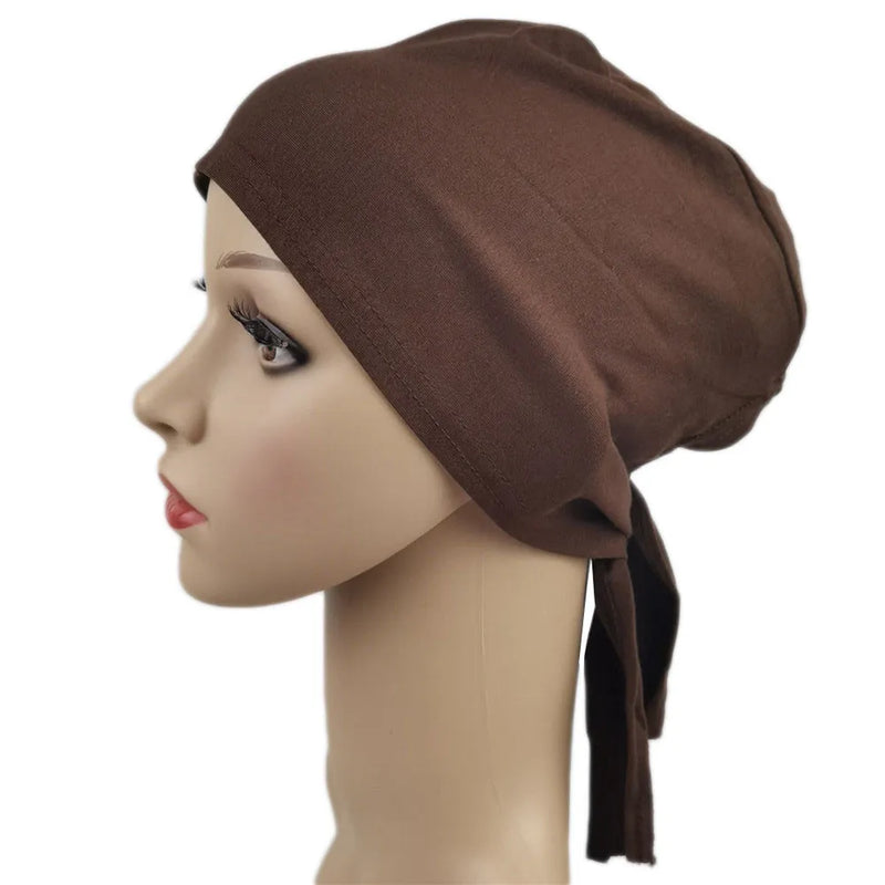 Under scarf Turban Tube Bone Bonnet Muslim Hijab Hat