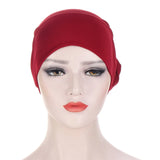Muslim Hijabs Women Beanies Skellies Knot Bonnet