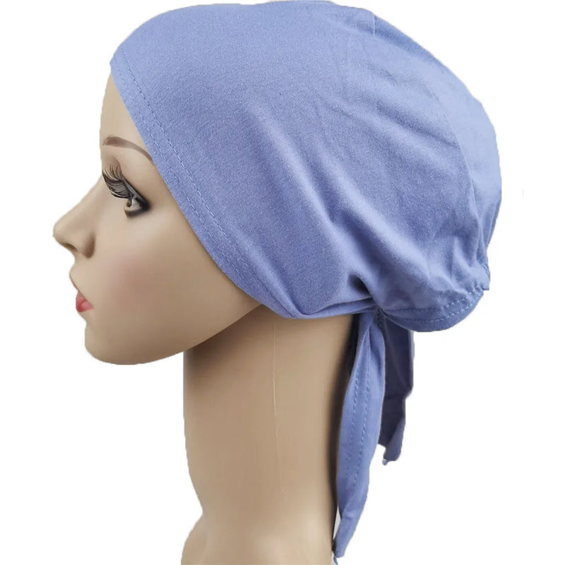 Under scarf Turban Tube Bone Bonnet Muslim Hijab Hat