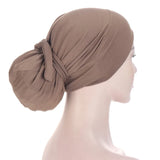 Muslim Hijabs Women Beanies Skellies Knot Bonnet