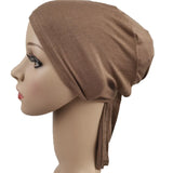 Under scarf Turban Tube Bone Bonnet Muslim Hijab Hat