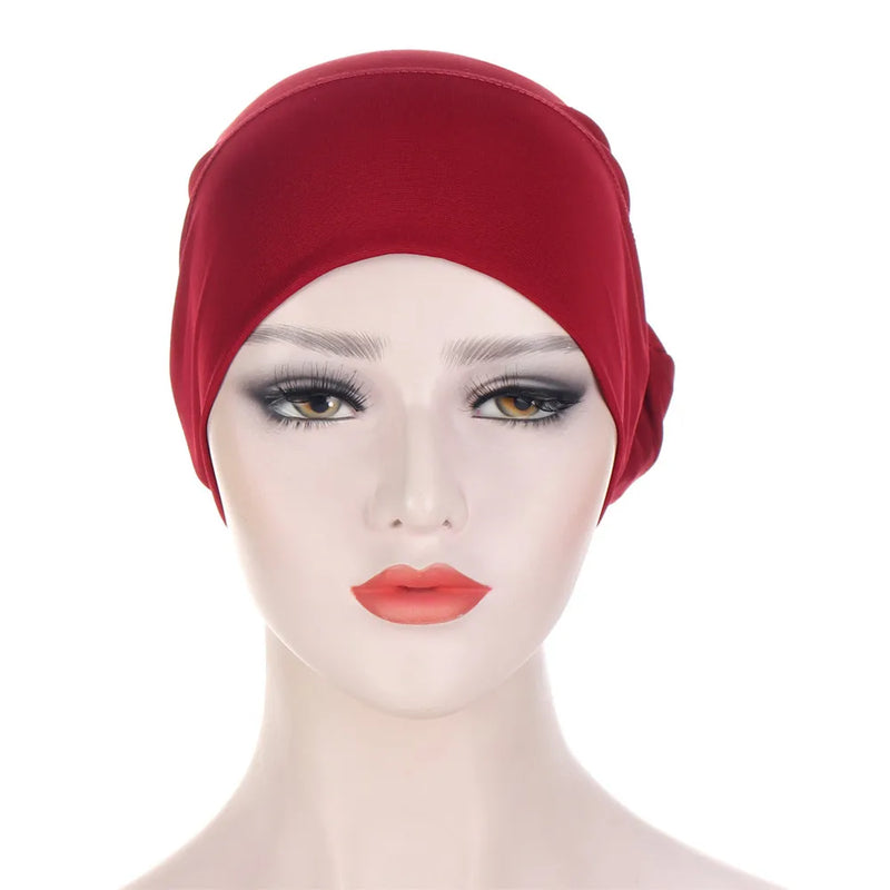 Muslim Hijabs Women Beanies Skellies Knot Bonnet