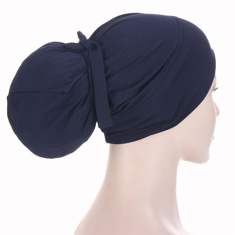 Muslim Hijabs Women Beanies Skellies Knot Bonnet