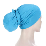 Muslim Hijabs Women Beanies Skellies Knot Bonnet