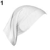 Women Hijabs Muslims Solid Color Cotton Cap Elastic