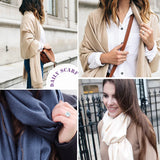 GYori Solid Color Women Scarf Winter Hijabs