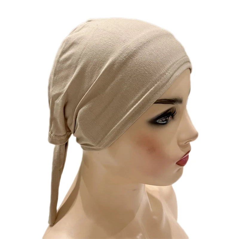 Under scarf Turban Tube Bone Bonnet Muslim Hijab Hat