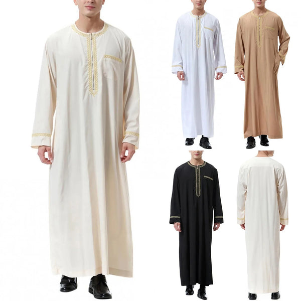 Muslim Fashion Men Jubba Thobes Arabic