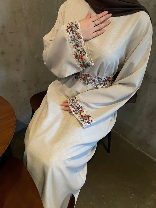 Embroidered Cotton Linen