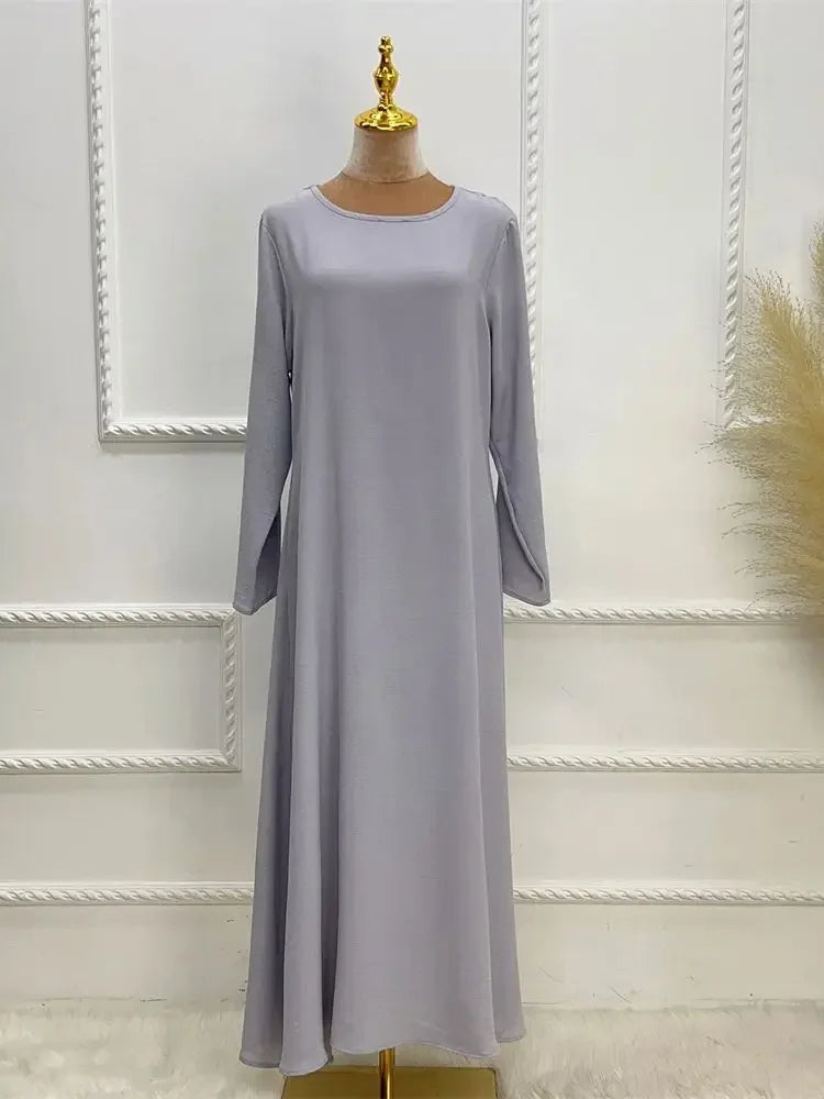 Abaya Muslim Kaftan with Pockets for Women