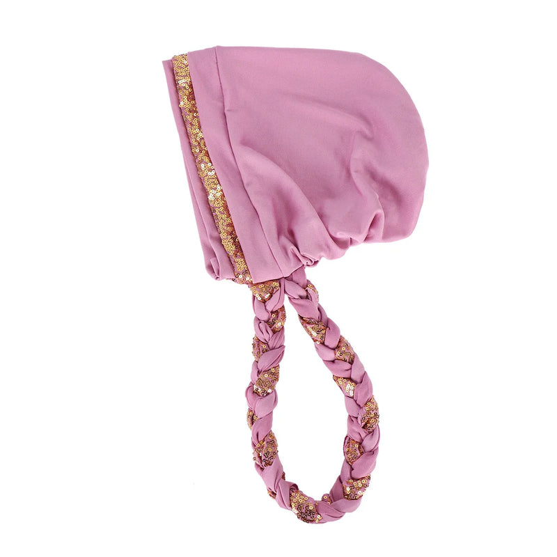 Women Fashion Braid Hijabs Muslim Turban Elegant