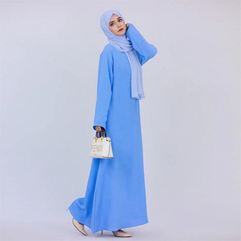 Abaya Muslim Kaftan with Pockets for Women