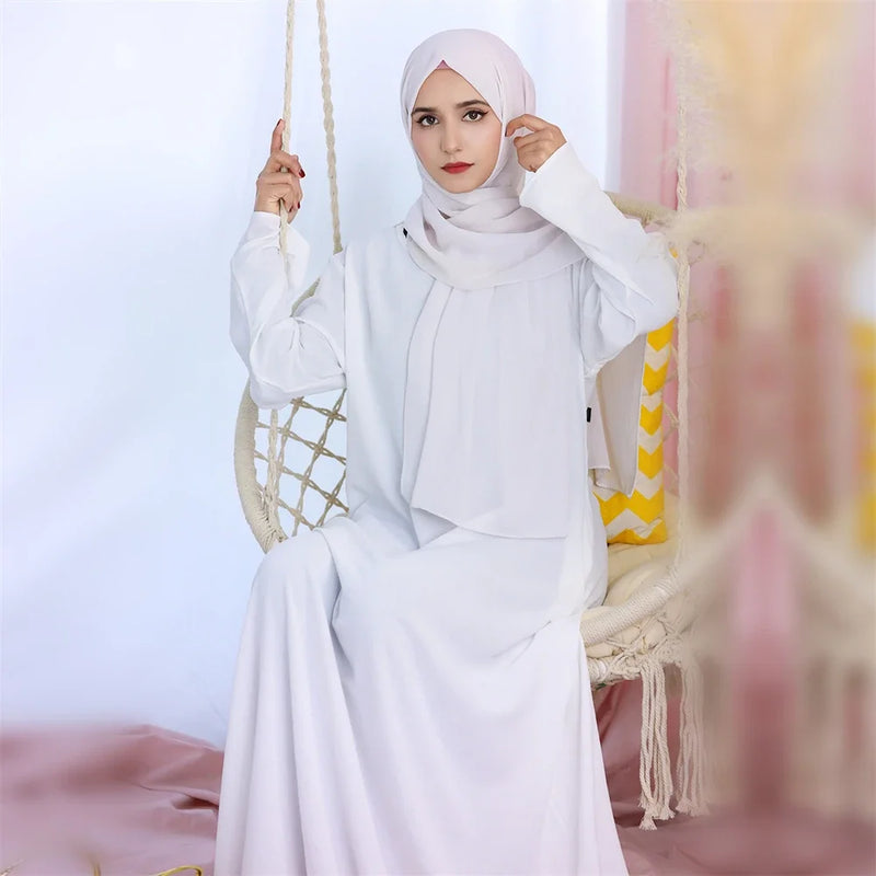 Abaya Muslim Kaftan with Pockets for Women