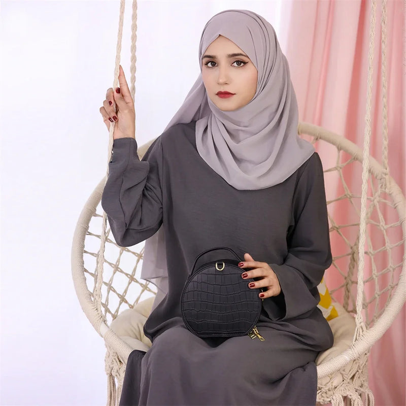 Abaya Muslim Kaftan with Pockets for Women