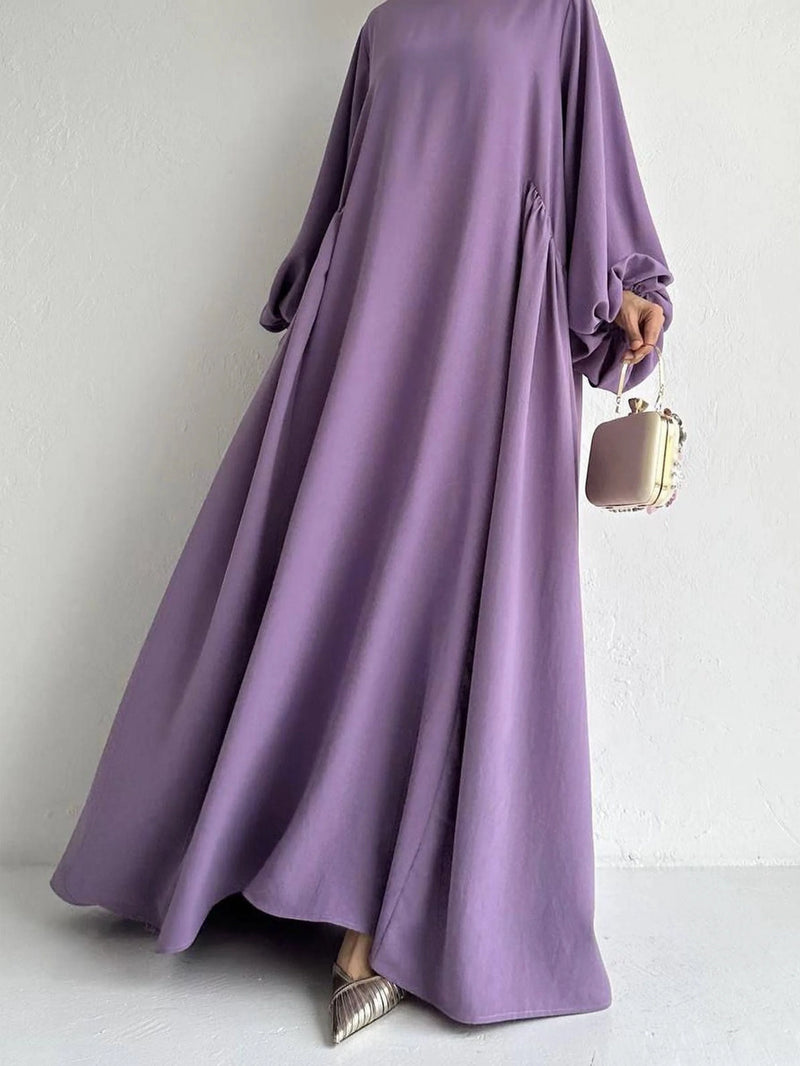 Abaya Ramadan Solid Bishop Sleeve Kebaya