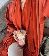Eid Muslim Abaya for Women Cardigan Robe Jalabiya