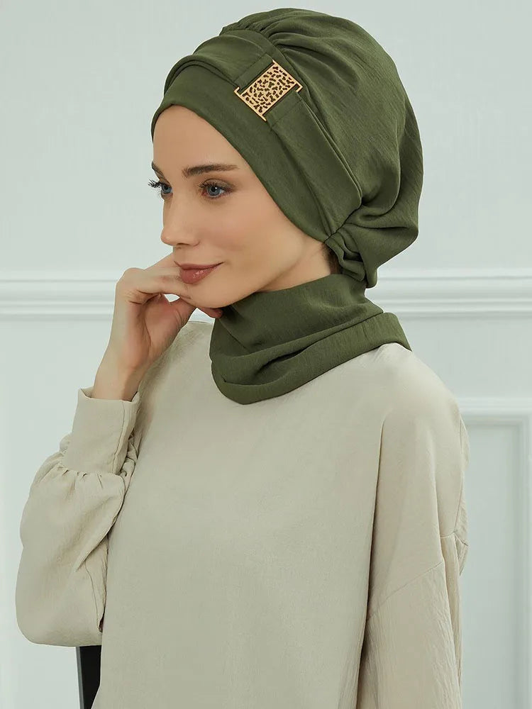 Plain Muslim Hat Inner Jersey Hijabs Women Turkey
