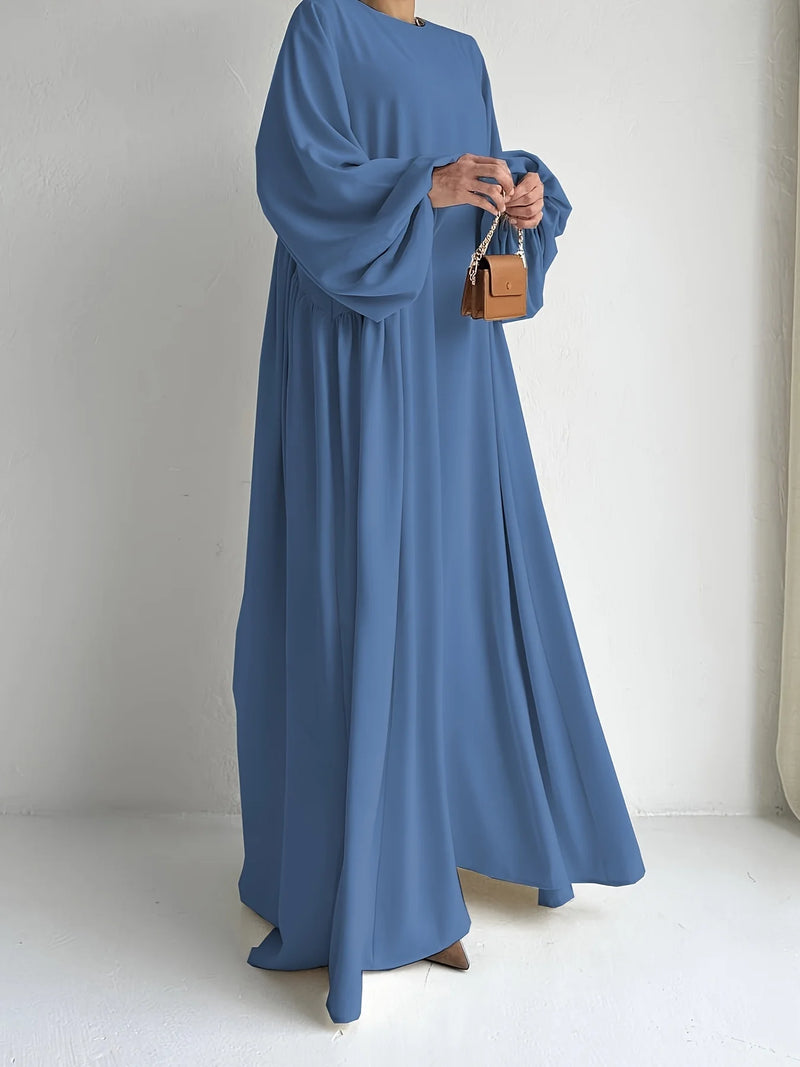 Abaya Ramadan Solid Bishop Sleeve Kebaya