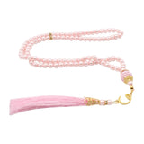 6MM Tasbih Muslim Prayer Beads Islamic 99 Beads Pearls Charm Bracelet K3ND