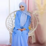 Abaya Muslim Kaftan with Pockets for Women